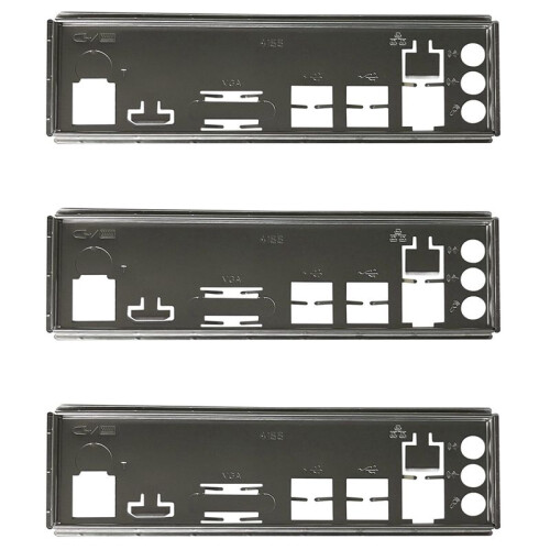 3X I/O Shield Back Plate for B250C B75 12USB B75 8USB Mining Motherboard IO Baffle Chassis Bracket 1