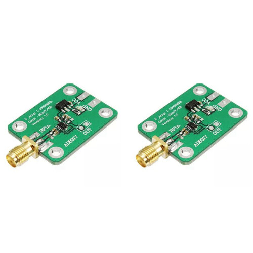 2X AD8317 High Speed Logaritmische Detector RF Log Detector RF Signaal Log Output Power Meter 1M-10000MHz Controller