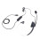 Cuffie cablate monaurali USB-A a USB-C con jack da 3,5 mm nere 1