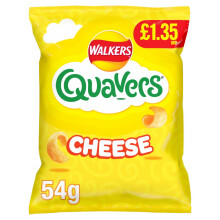 Walker Quavers Cheese Snack Crisp 54g (Pack of 18)