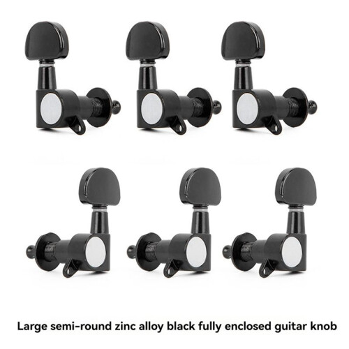 Guitar String Knob Folk Guitar Ukulele Knob Fully Enclosed Classical String Black