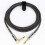 Câble Audio de Microphone Plaqué Or Câble de Microphone Stéréo 6,35 mm Câble D'Extension de Mixage A 3 Mètres 6