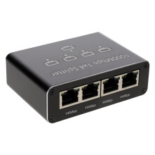 Gigabit Ethernet Network Splitter 1 to 4 Way - 1000Mbps High Speed USB Powered
