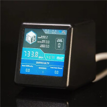 Nerdminer+ NM TV 730 KH/S Hashrate ESP32 BTC SOLO Lotterys Miner Desktop Clock Low Power Silent, A