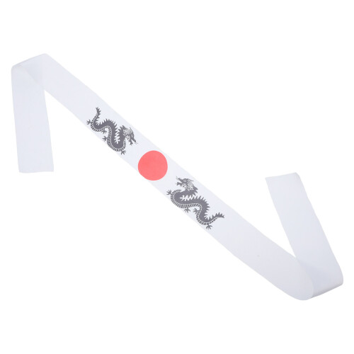 2St Wit Hoofdband Japanse Stijl Polyester Training En 2