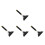 4Pièces Racloir À Neige Plastique Multiangle Pour Pare- 5