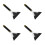 4Pièces Racloir À Neige Plastique Multiangle Pour Pare- 8