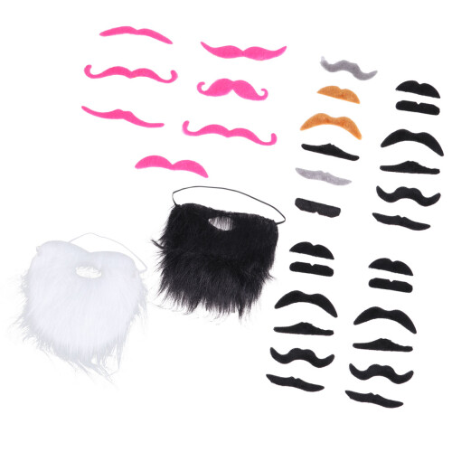 2Sets Assorted Color Halloween False Mustaches for Costume and Cosplay 2