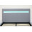 Comfy Living (4ft6 Double, No Mattress) Light Grey Fabric Modern Bed Frame With LED 3ft 4ft 4ft6 5ft 6