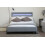 Comfy Living (4ft6 Double, No Mattress) Light Grey Fabric Modern Bed Frame With LED 3ft 4ft 4ft6 5ft 2