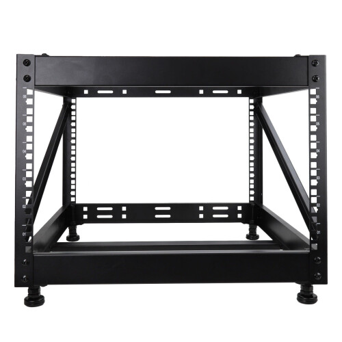 kenable Flat Packed 6U Open Data Cabinet Desktop/Floor Mount 19 inch Depth 482mm