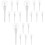 18Pcs Mini White Lip Gloss Bottles Reusable Plastic Lip Balm Tubes 4