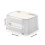 Tapa rectangular de plástico blanco para caja de pañuelos 3