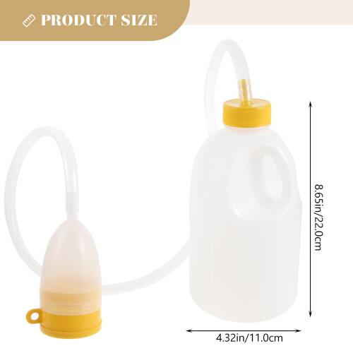 Male Urinal Portable White Plastic 1 Pc 1