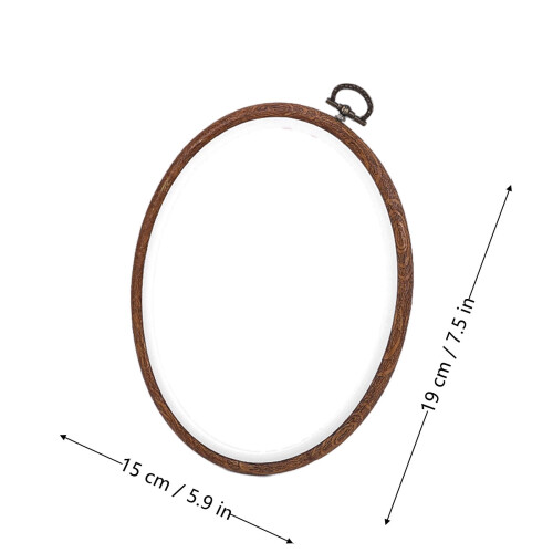 Runder Stickrahmen aus ABS mit Gummigriff – 15 cm 1