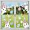 Osterhase & Ei Fensteraufkleber, doppelseitig, 6 Stück 7