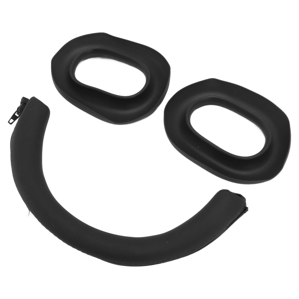 Silicone Earpads & Headband Set For Wh-1000Xm5 Headphones Black 8041387208100