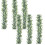 6ft Artificial Green Garland Set – Silk Leaves, 3 pcs 1