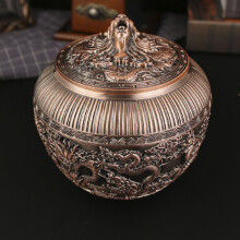 1.5L Metal Tea Jar Airtight Food Container for Kitchen & Food Storage