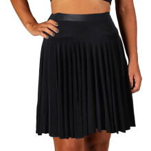 Pleated skater skirt with shorts for women, high waist,