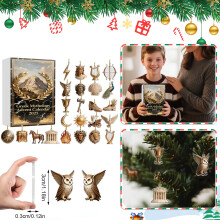 Coffret de 24 pendentifs mystères en acrylique
