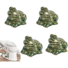 Ceramic Turtle Toilet Bolt Covers, Green, 2 or 4 pcs