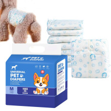 Pieluchy dla psów, żeńskie, średnie, 10 sztuk, regulowane, chłonne