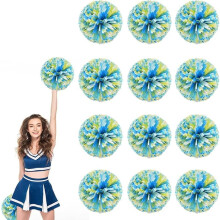 12 stk. 25 cm metalliske cheerleader-pomponer