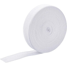 Banda elástica de punto blanca de 1 pulgada x 13 yardas
