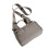 Mini gym bag grey portable duffle with detachable strap 1