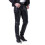 (32,Black)Men's Spring and Summer Elastic Slim Bar Net Red Leather Pants Black 1