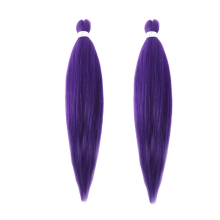 Păr împletit pre-întins violet, 26 inci