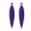 Cabelo para trançar pré-esticado roxo de 66 cm (26 polegadas) 1