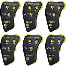 Wheel Baseball Umpire Clicker, Umpire Indicator Gear, Practical Baseball Counter Clicker for Scorekeeper Recording Outs & Innings Balls