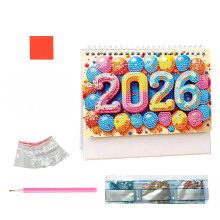 Diamond Art asztali naptárkészlet, 2026, 13 havi modul