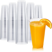 Vasos de plástico transparente para fiestas de 16 oz (paquete de 250)