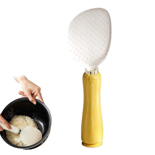 Standing Rice Paddle with Suction Base, Food-Grade PP