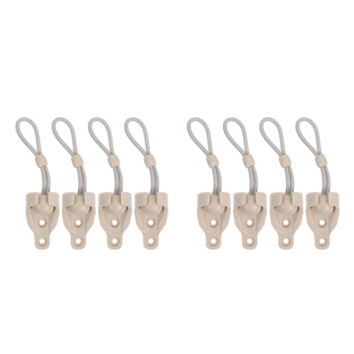8Sets Beige Rolladen Zubehör Bungee-Kordel Stark Windresistent PP 2