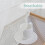 White sheer linen lace curtains 39 x 98 inch single panel 6