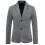 (XL,Dark Grey)Men's Suit Jacket Slim Sports Solid Color Suit Jacket 1