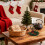 Candelabro a forma di renna dorata e cuore con bacche 5