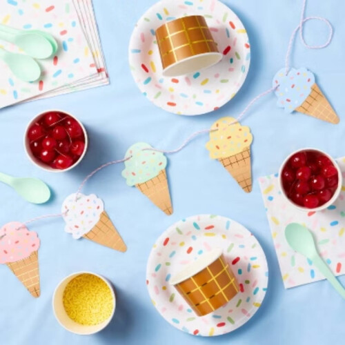 20ct Sprinkle Snack Plates - Spritz 1