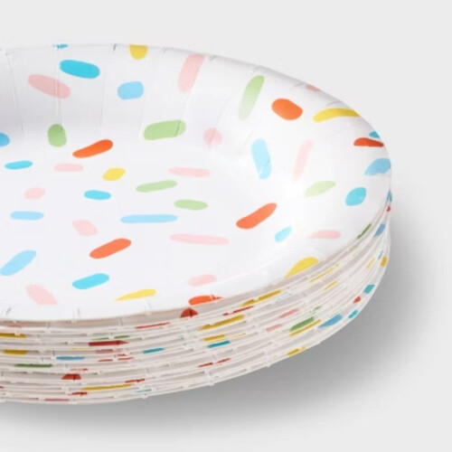 20ct Sprinkle Snack Plates - Spritz 2