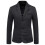 (XL,Black)Men's Suit Jacket Slim Sports Solid Color Suit Jacket 1