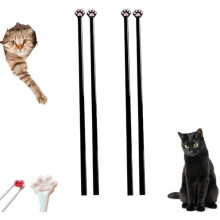 Baguettes en forme de patte de chat noir, lot de 2