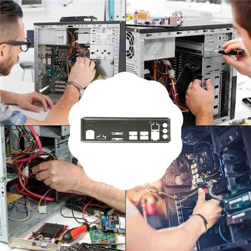3X I/O Shield Back Plate for B250C B75 12USB B75 8USB Mining Motherboard IO Baffle Chassis Bracket 1