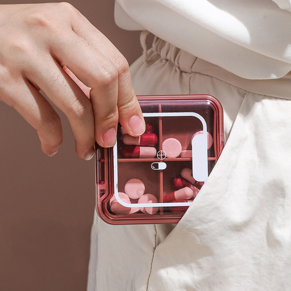 Portable Mini Plastic Waterproof Medicine Organizer with Compartments