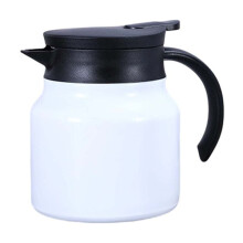 Garrafa de água térmica de aço inoxidável 800ml branca