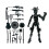 T13 3D-geprinte robot actiefiguur – beweegbaar 1