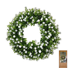 Keinotekoinen kukkaseppele 38cm